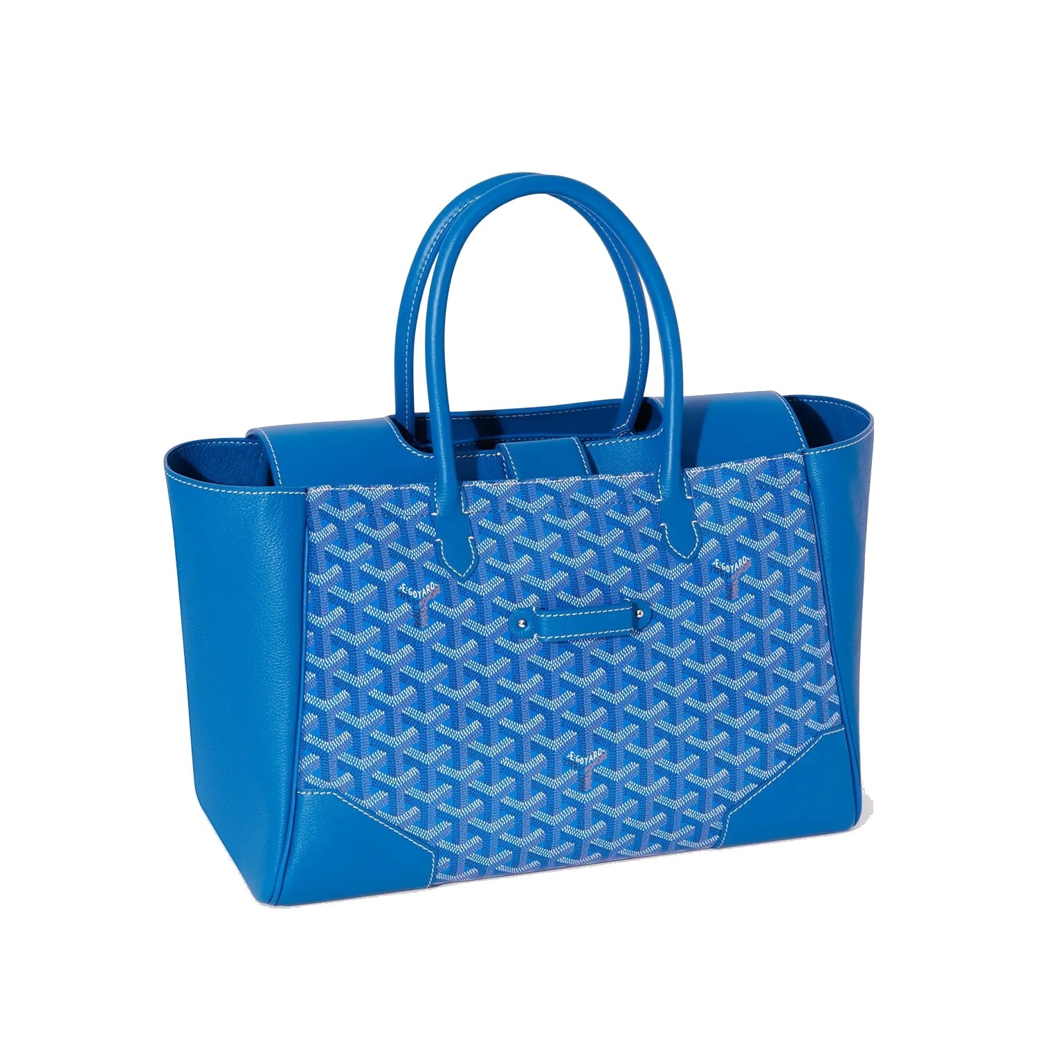 Structured Convertible Tote Bag - Sky Blue - 47