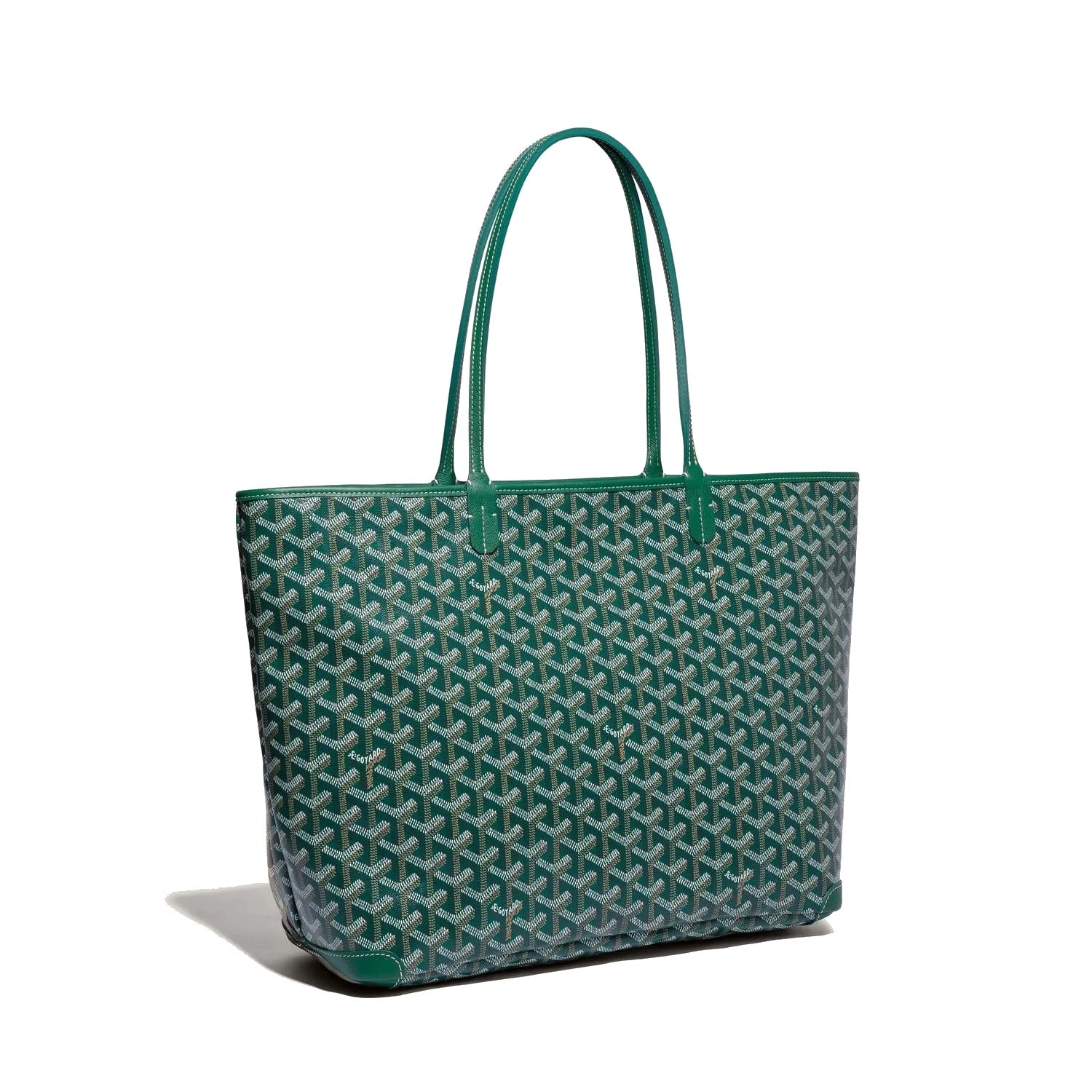 Zippered Canvas Tote - Medium - Green