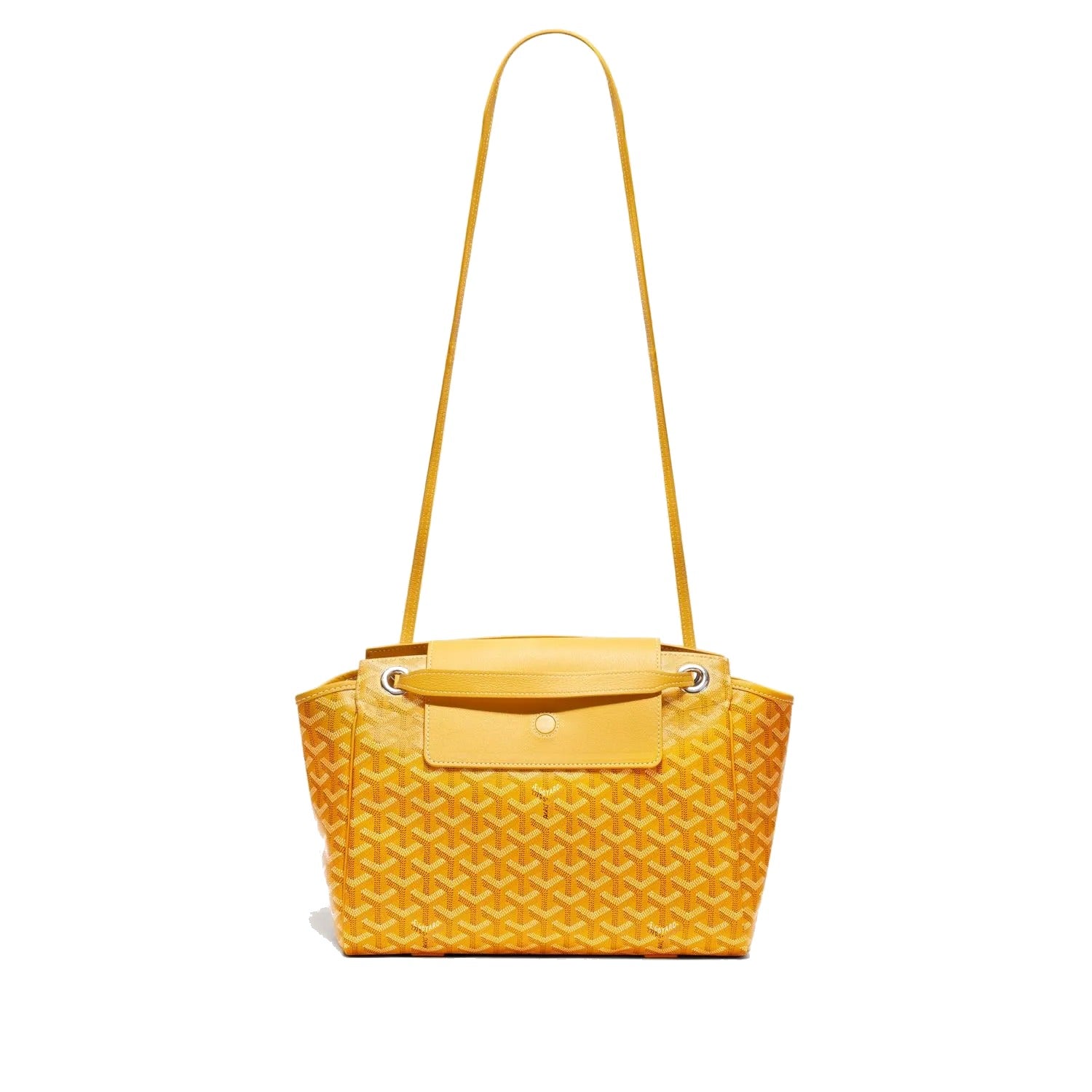 Soft Drawstring Bucket Bag - Yellow - 69