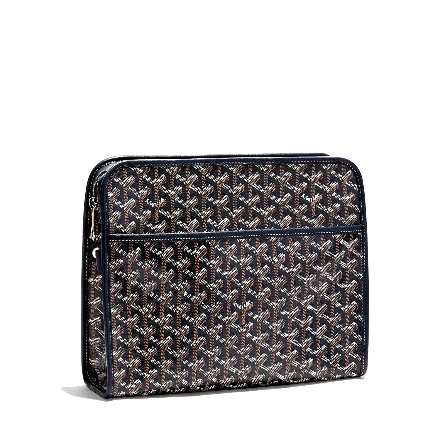 Canvas Toiletry Bag - Large - Navy Blue
