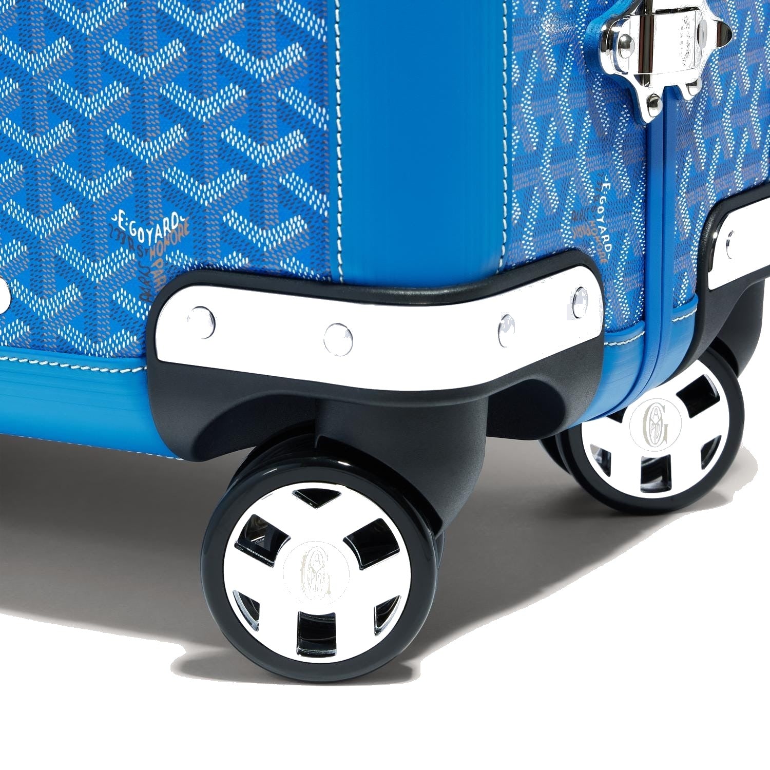 Canvas Rolling Trolley Suitcase - Cabin - Sky Blue - 41