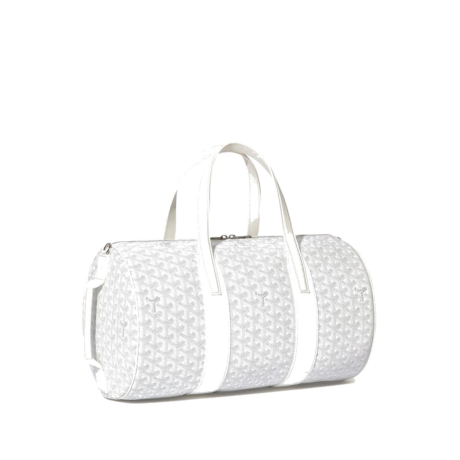 Canvas Sports Duffel Bag - White