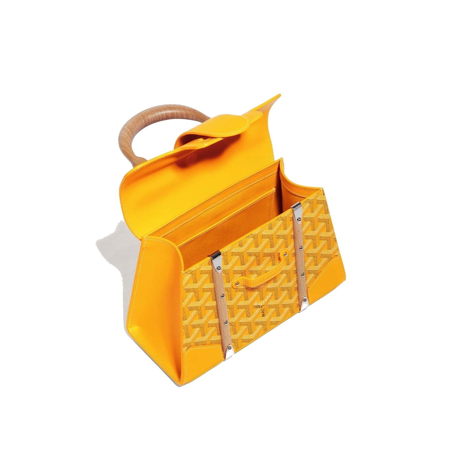 Structured Mini Top-Handle Bag - Yellow - 24