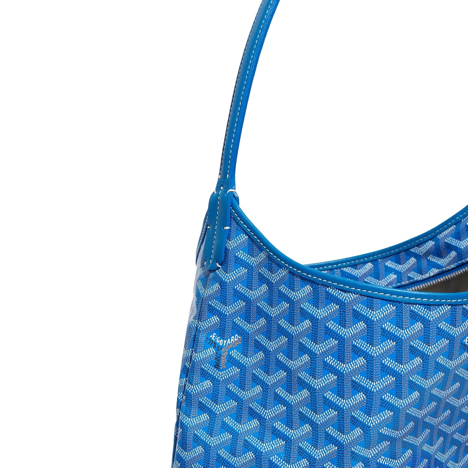 Slouchy Hobo Shoulder Bag - Sky Blue - 40