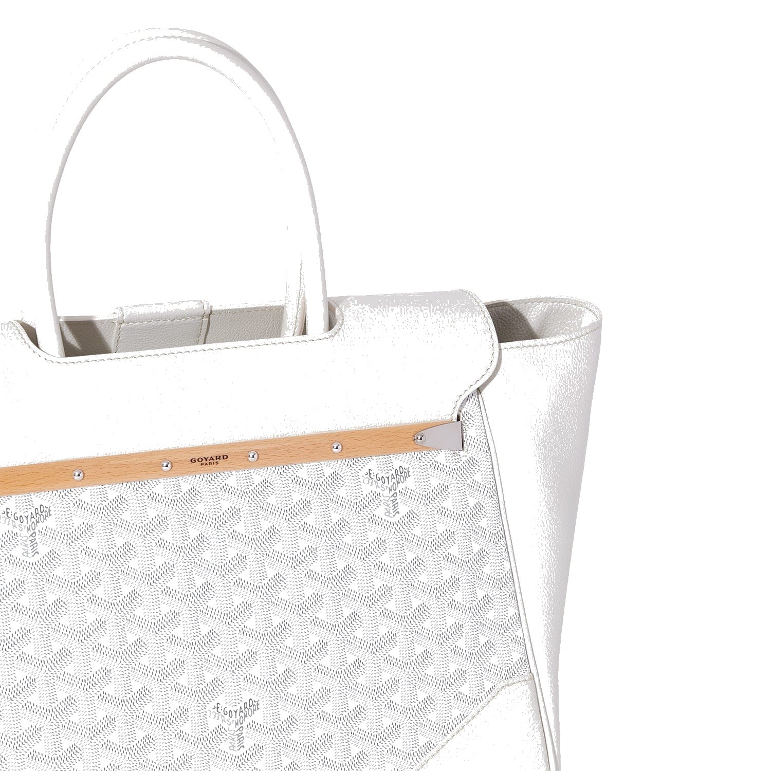 Structured Convertible Tote Bag - White - 69