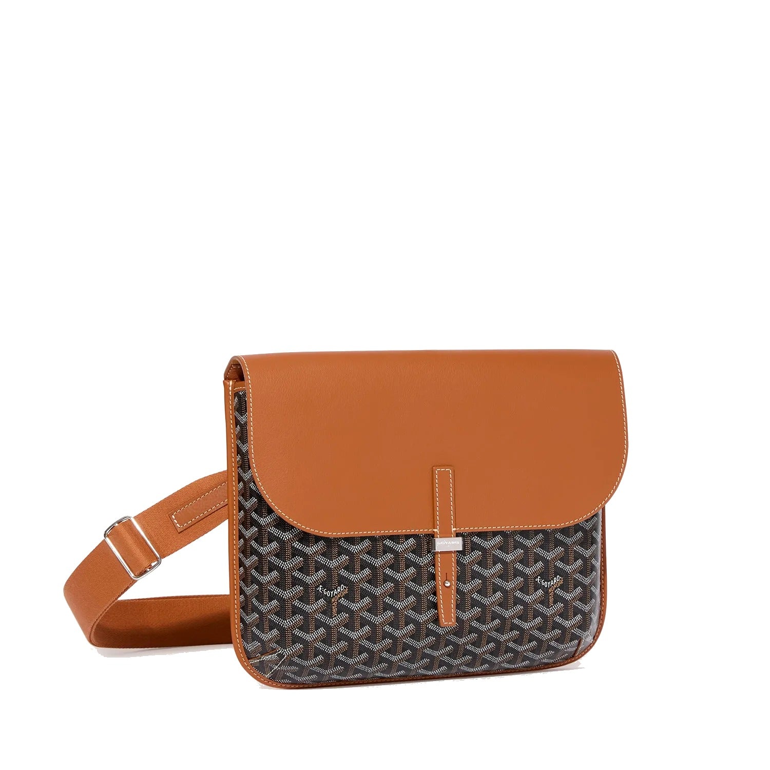 Sporty Messenger Crossbody - Medium - Black & Tan