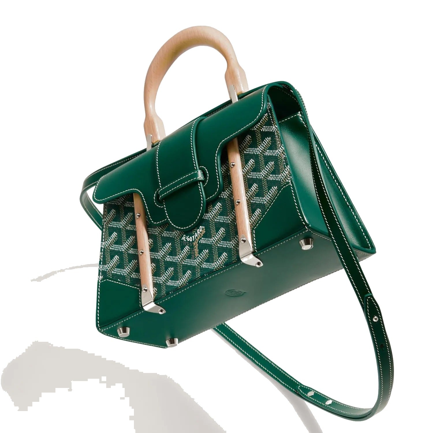 Structured Mini Top-Handle Bag - Green - 30