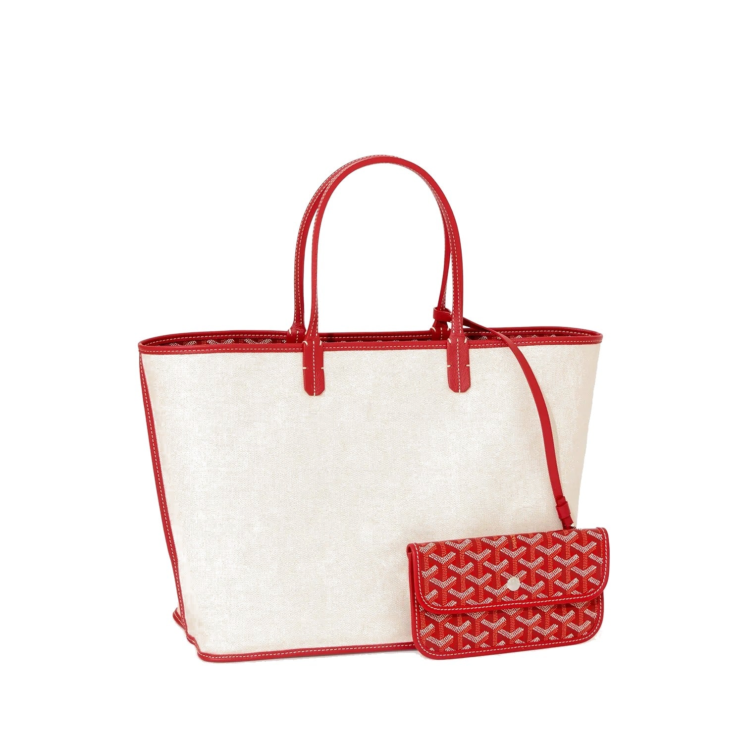 Lightweight Canvas Tote Bag - Small - Red - 16