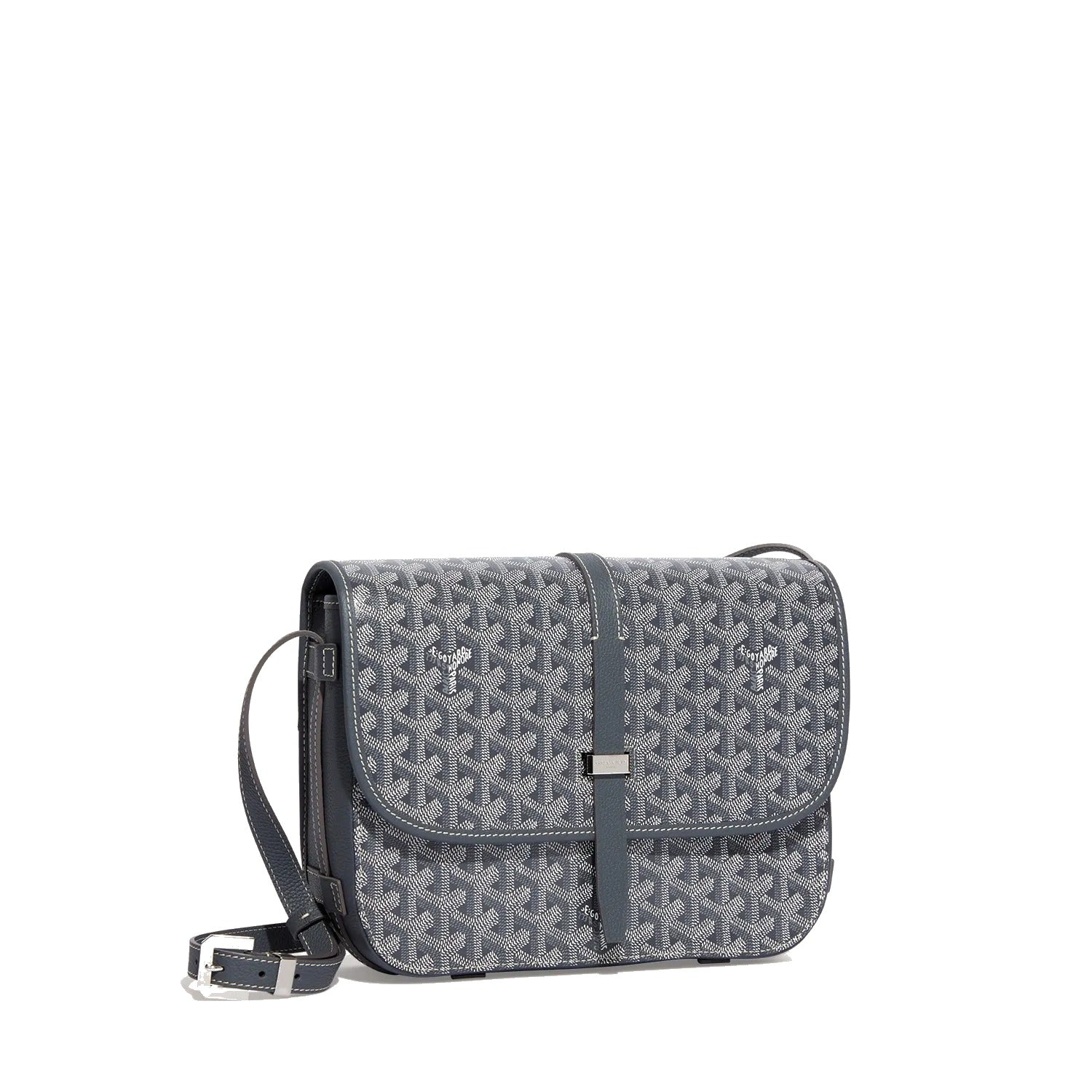 Canvas Crossbody Messenger - Medium - Grey